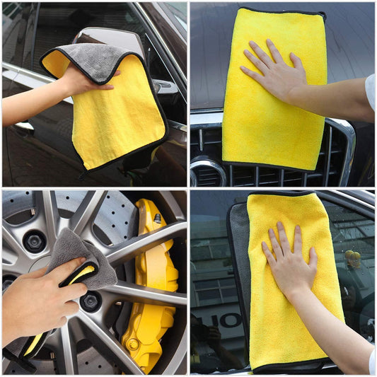 Microfiber Cleaning Cloth - Sued Edging - 40 x 40 C.M.- 600 GSM