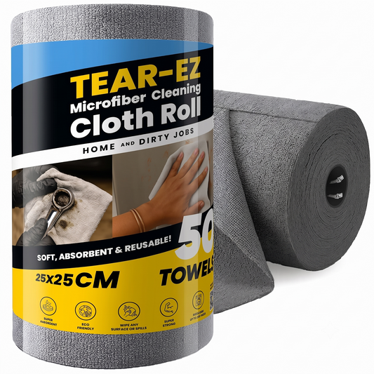 Microfiber Cleaning Roll- 50 Pcs- 25x25 CM- 10000 Times Washable