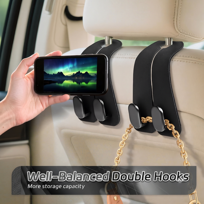Universal Car Headrest Hook - Pack Of 2