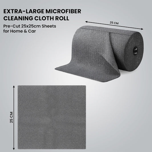 Microfiber Cleaning Roll- 50 Pcs- 25x25 CM- 10000 Times Washable