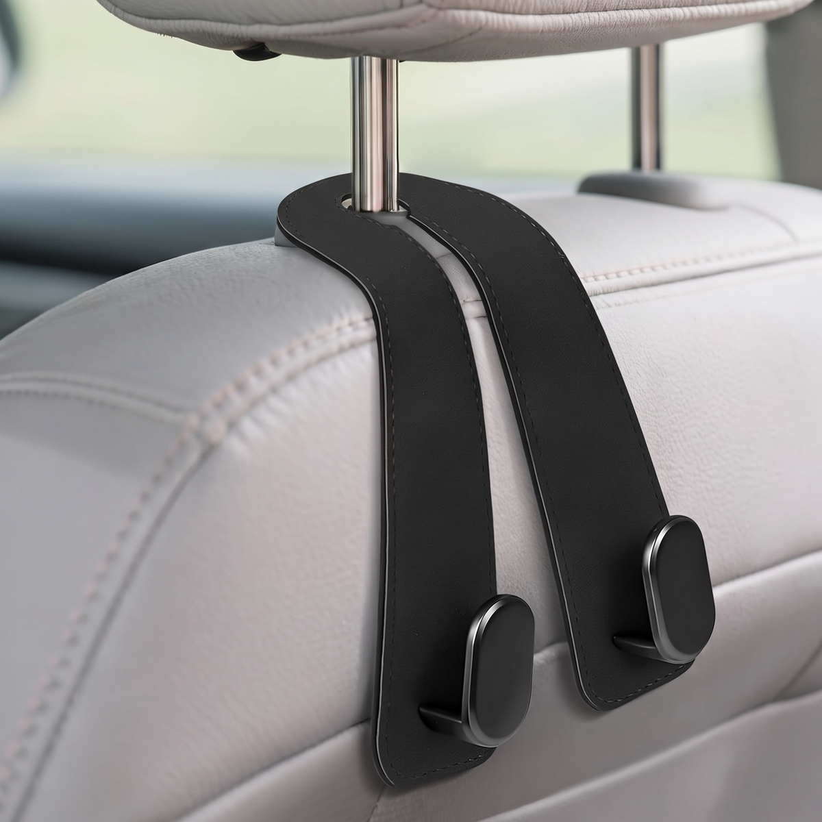 Universal Car Headrest Hook - Pack Of 2