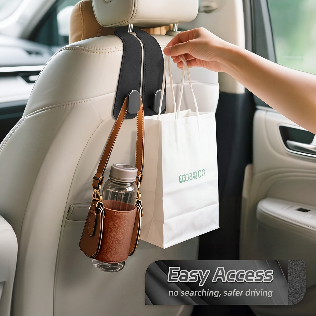 Universal Car Headrest Hook - Pack Of 2