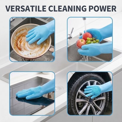 Silicone Cleaning Gloves - Dishwashing Gloves