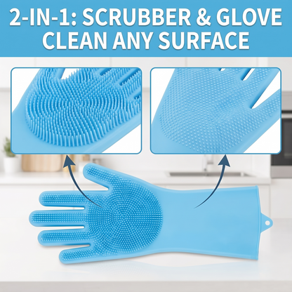 Silicone Cleaning Gloves - Dishwashing Gloves