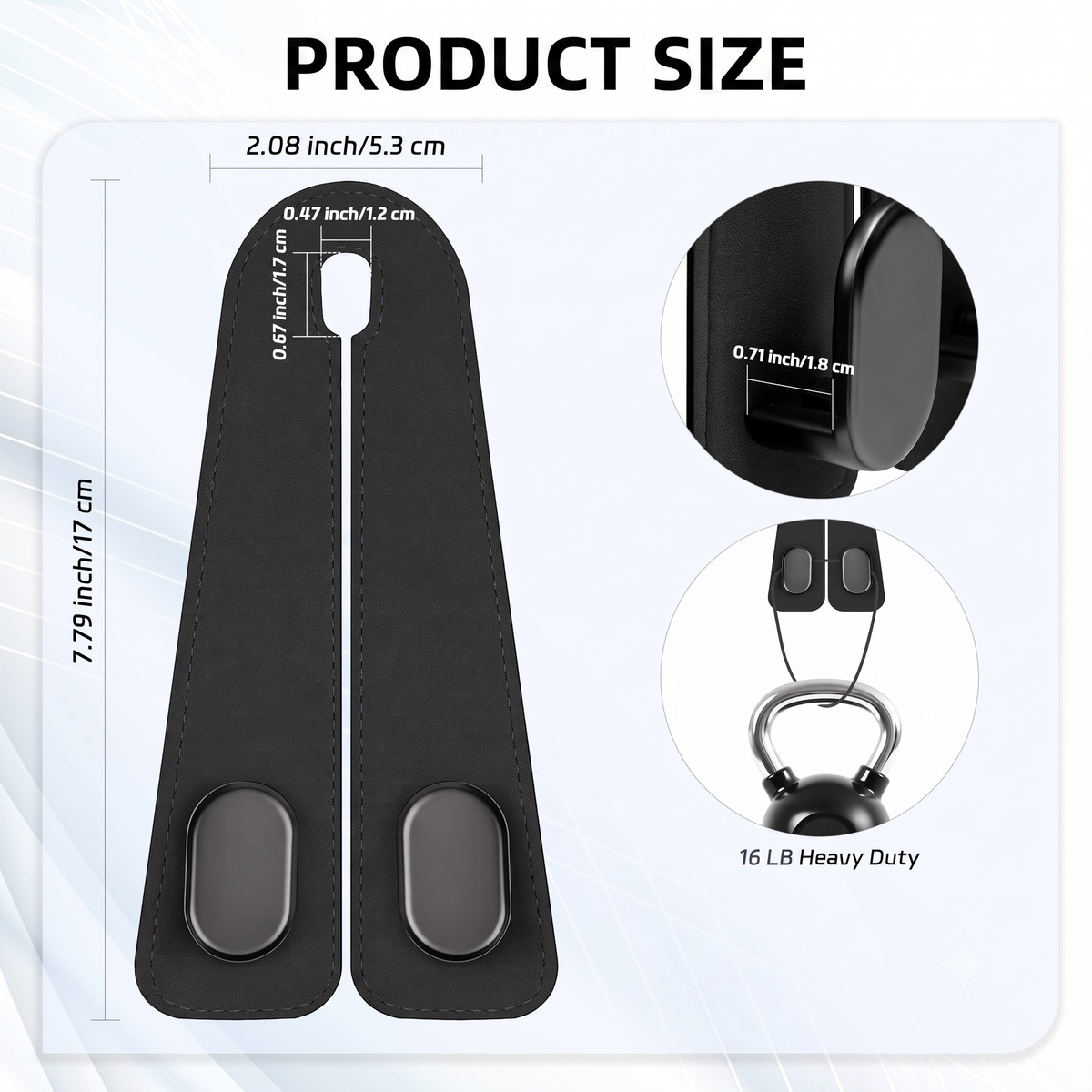 Universal Car Headrest Hook - Pack Of 2