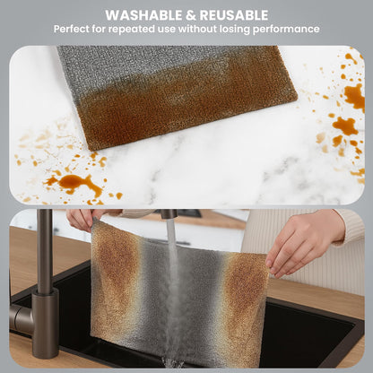 Microfiber Cleaning Roll- 50 Pcs- 25x25 CM- 10000 Times Washable